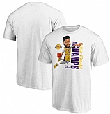 Men's Los Angeles Lakers 3 Anthony Davis White 2020 NBA Finals Champions Vertical Player T-Shirt,baseball caps,new era cap wholesale,wholesale hats